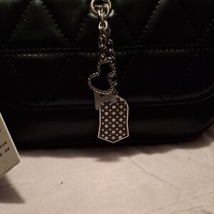 JYYS Black Leather Crossbody Bag with Tag